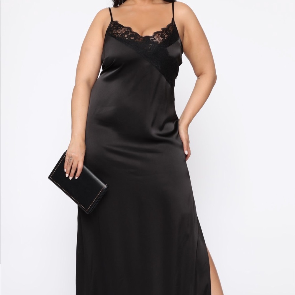 Black maxi dress